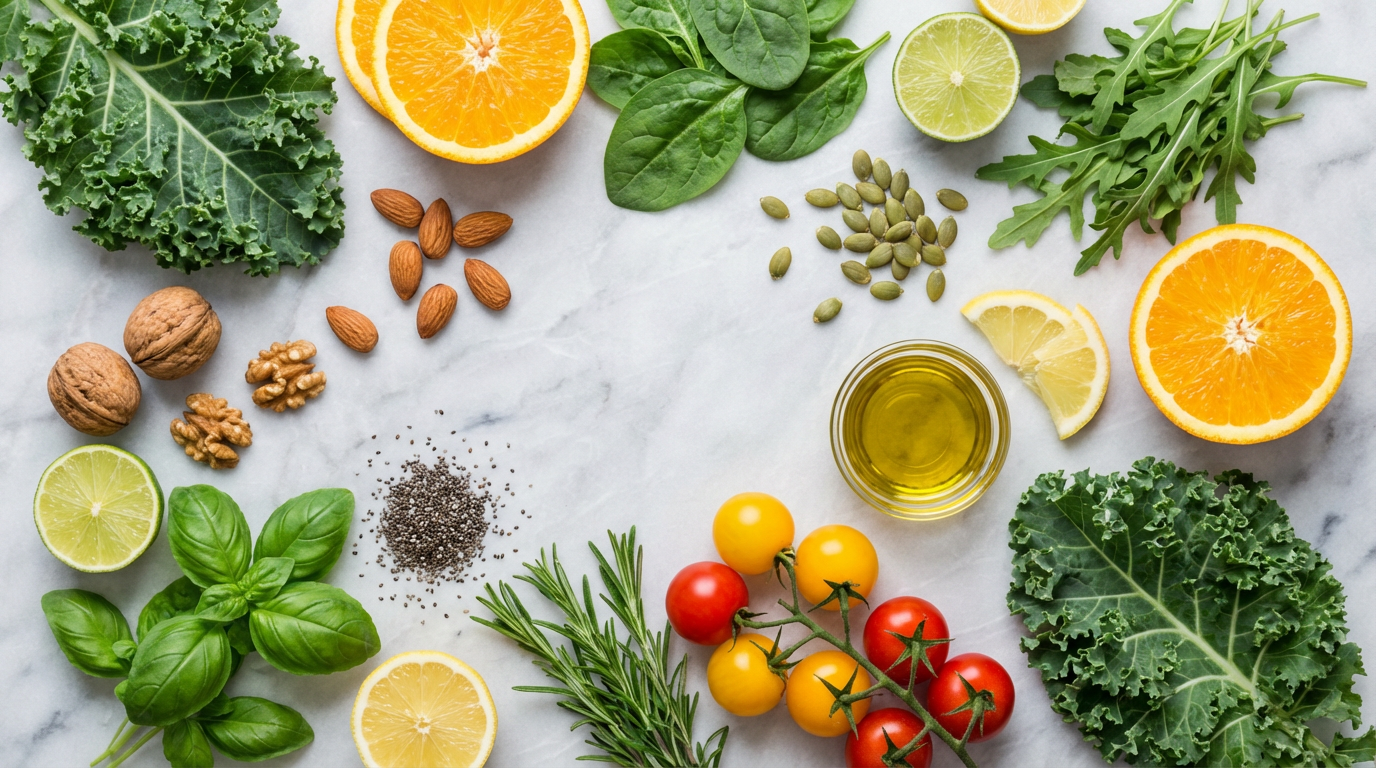 Friske ingredienser til sunde måltider