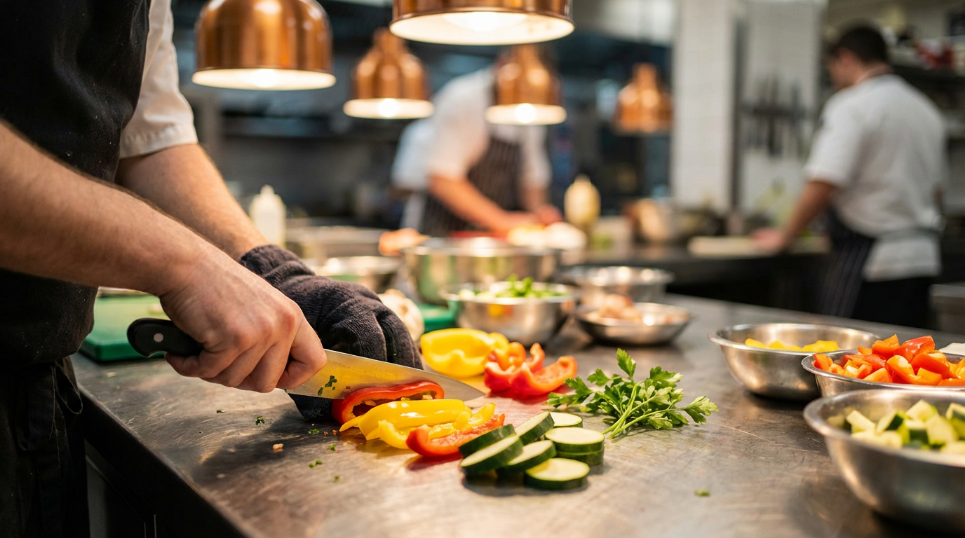Frisk madlavning i vores køkken